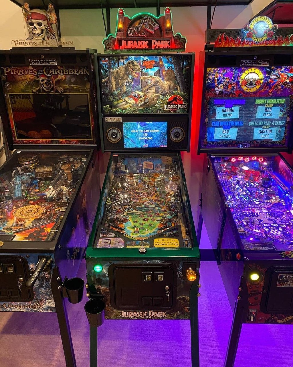 jurassic park pinball machine